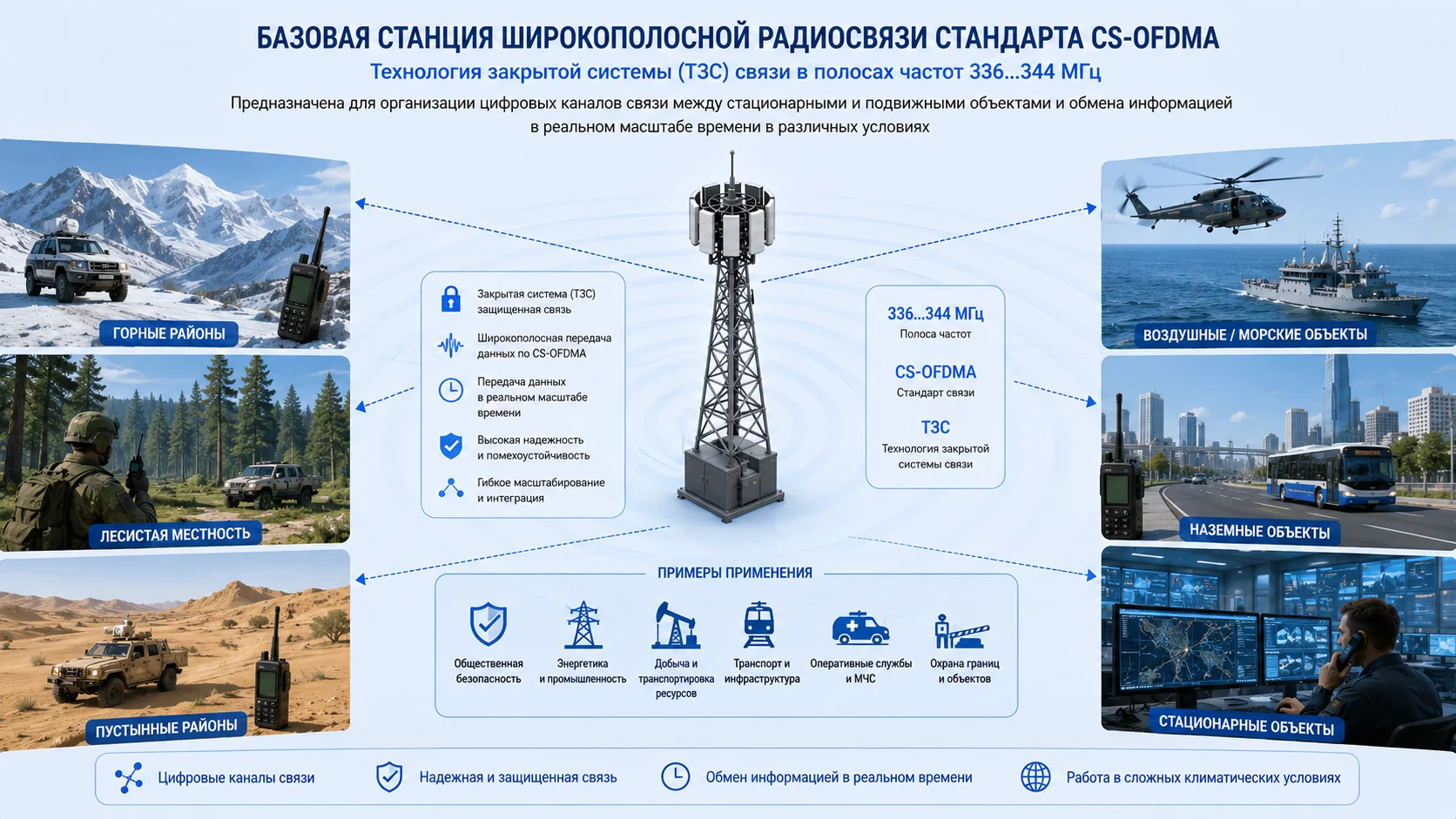Базовая станция CS-OFDMA — общая схема технологии